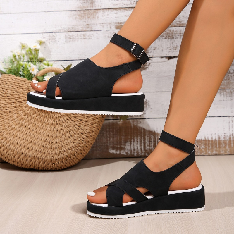 Women'S Shoes Wide Width - Summer Women's Plus Size Chunky Platform