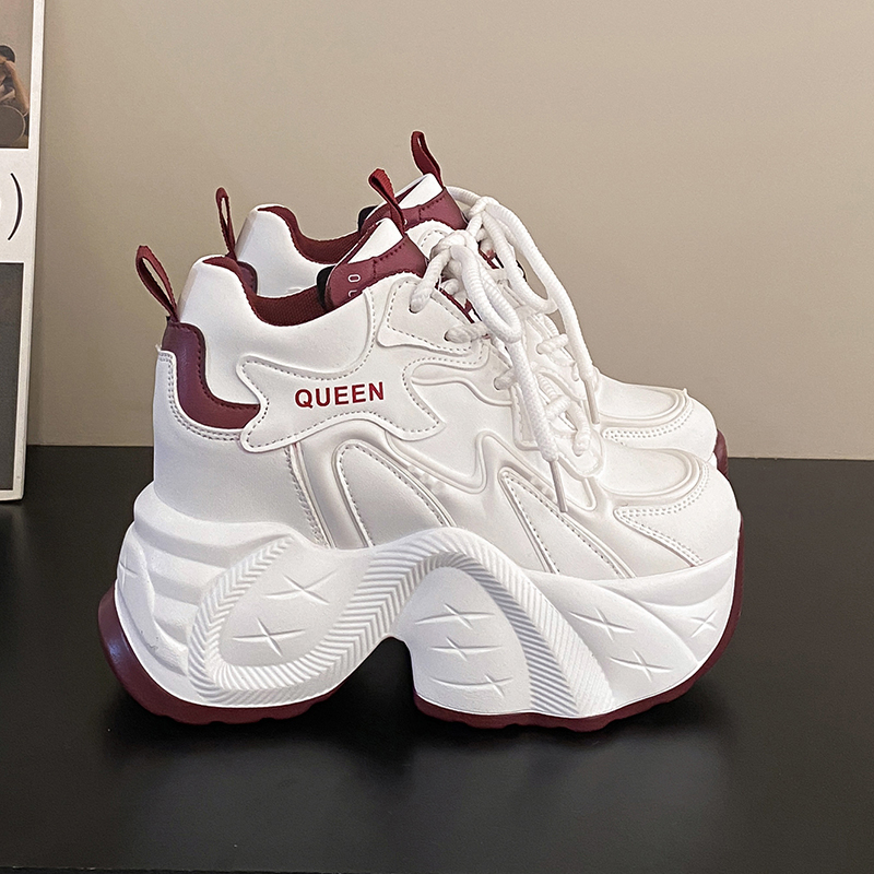 Wedge Heeled Sneaker - Autumn Winter Warm Chunky Sneakers Women