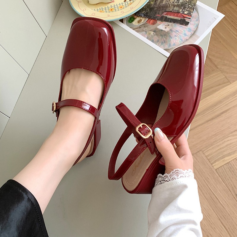 Women's Sandals Summer 2025 Sq - Ankle Strap Heels บทวิจารณ์และราคา