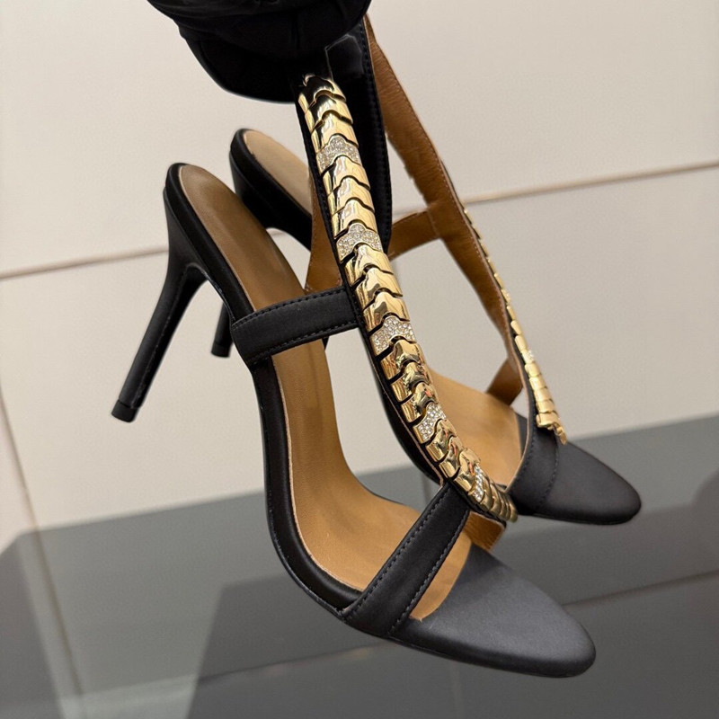 Luxury Rhinestones Sequined Sa - Ankle Strap Heels บทวิจารณ์และราคา