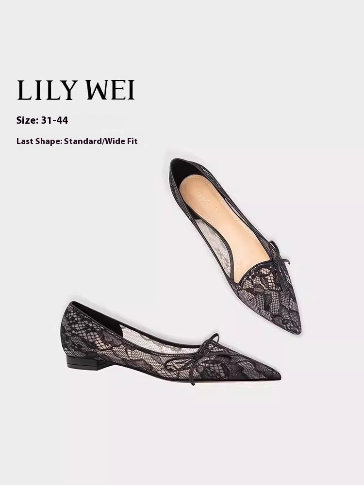 Flat stiletto heels spring and - Wide Fit Heels บทวิจารณ์และราคา