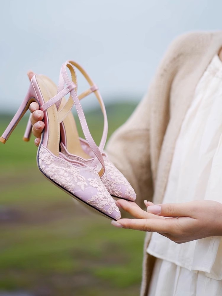 Flat stiletto heels spring and - Wide Fit Heels บทวิจารณ์และราคา
