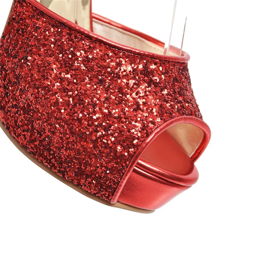 Silver Summer Women High Heel  - Women'S Shoes Peep Toe บทวิจารณ์และราคา