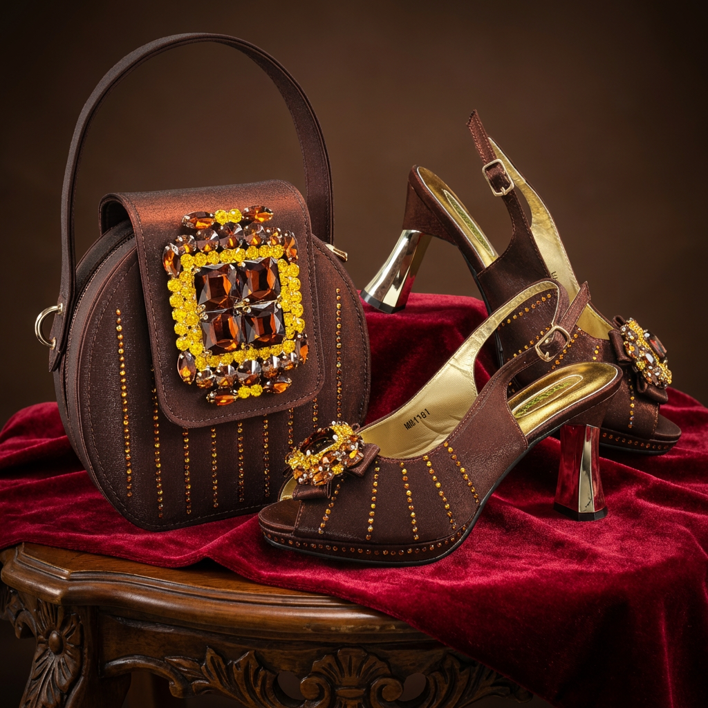 Coffee Color Elegant High Heel - Women'S Shoes Hands Free บทวิจารณ์และราคา