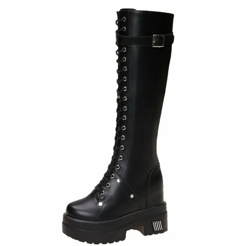 10CM New Women Platform Knee H - Wedge Heeled Sneaker บทวิจารณ์และราคา