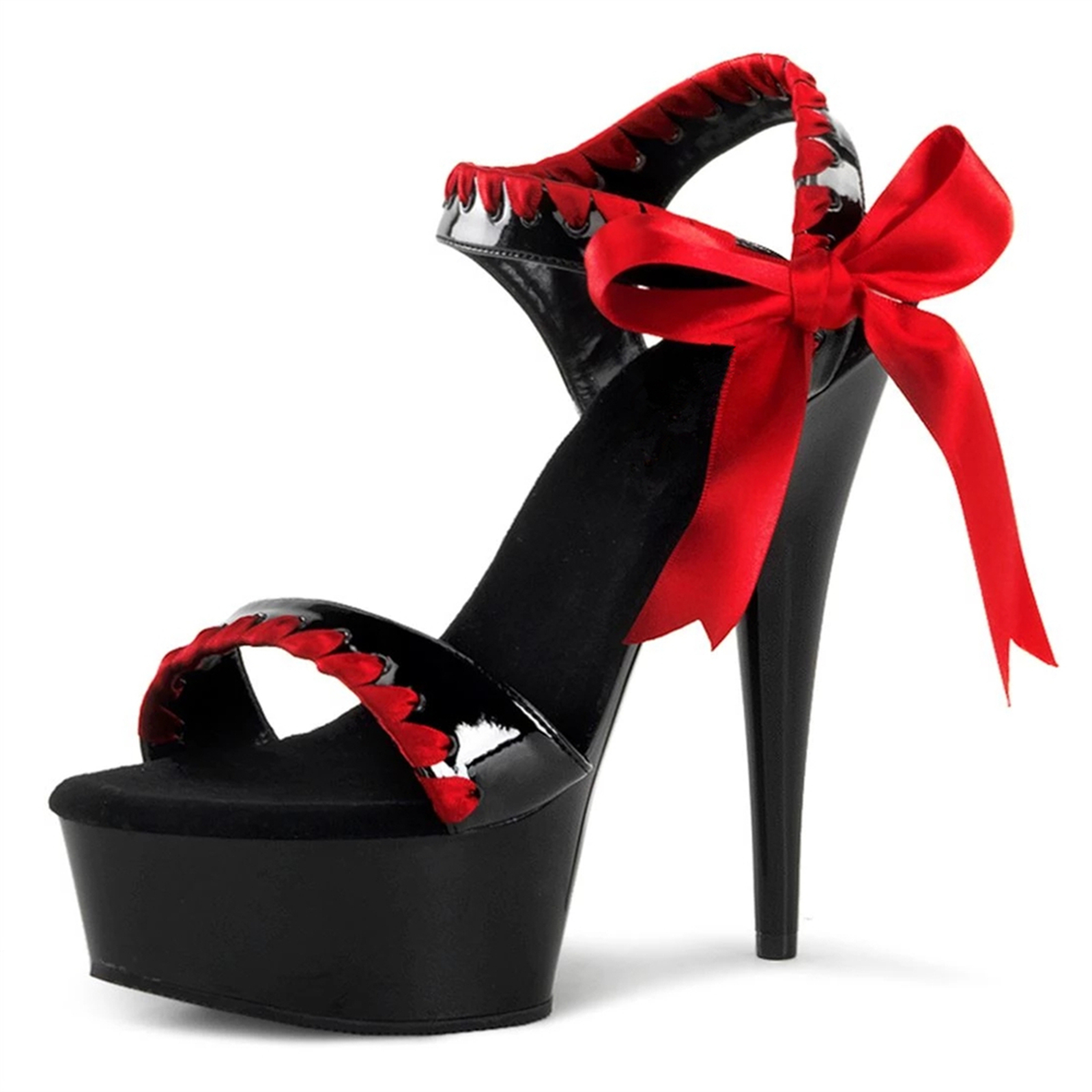 Neo Gothic Heels 15cm - Black  - Wide Fit Heels บทวิจารณ์และราคา