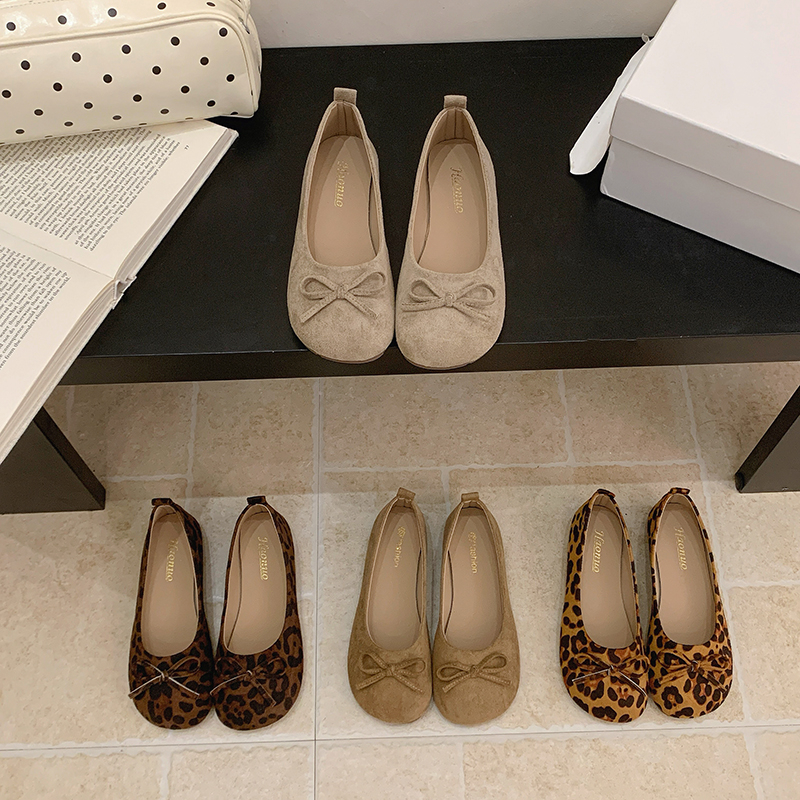 Women Ballerinas Round Toe Bow - Women'S Shoes For Wide Feet บทวิจารณ์และราคา