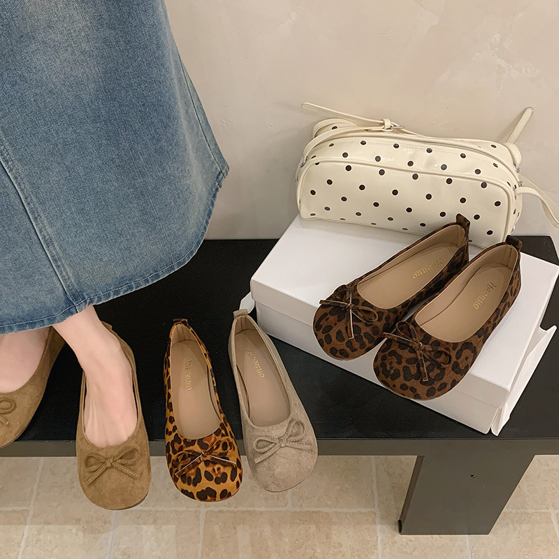 Women Ballerinas Round Toe Bow - Women'S Shoes For Wide Feet บทวิจารณ์และราคา