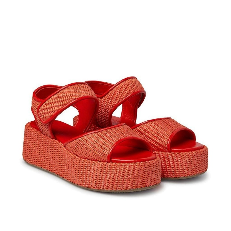 Hemp Woven Thick Soled Sandals - Women'S Shoes Hands Free บทวิจารณ์และราคา