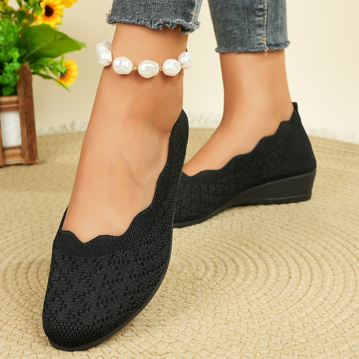 Women's Breathable Knit Flats  - Women'S Shoes Toms บทวิจารณ์และราคา