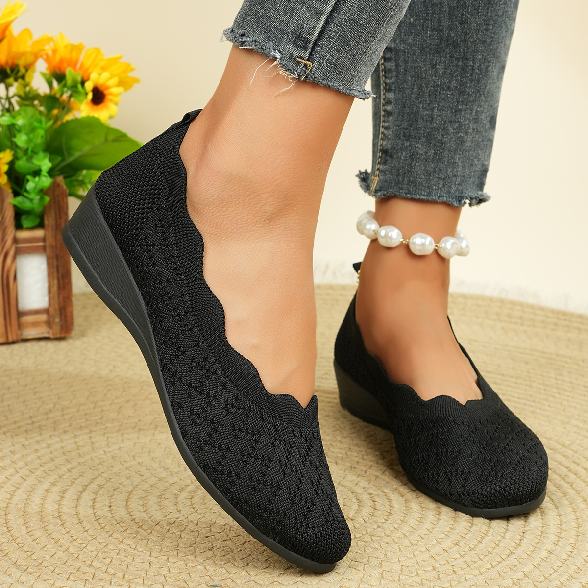Women's Breathable Knit Flats  - Women'S Shoes Toms บทวิจารณ์และราคา