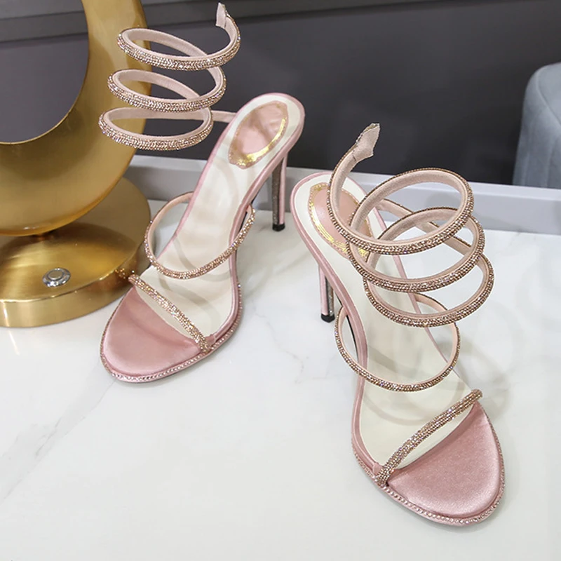 Eilyken Fashion Style Crystal  - Ankle Strap Heels บทวิจารณ์และราคา