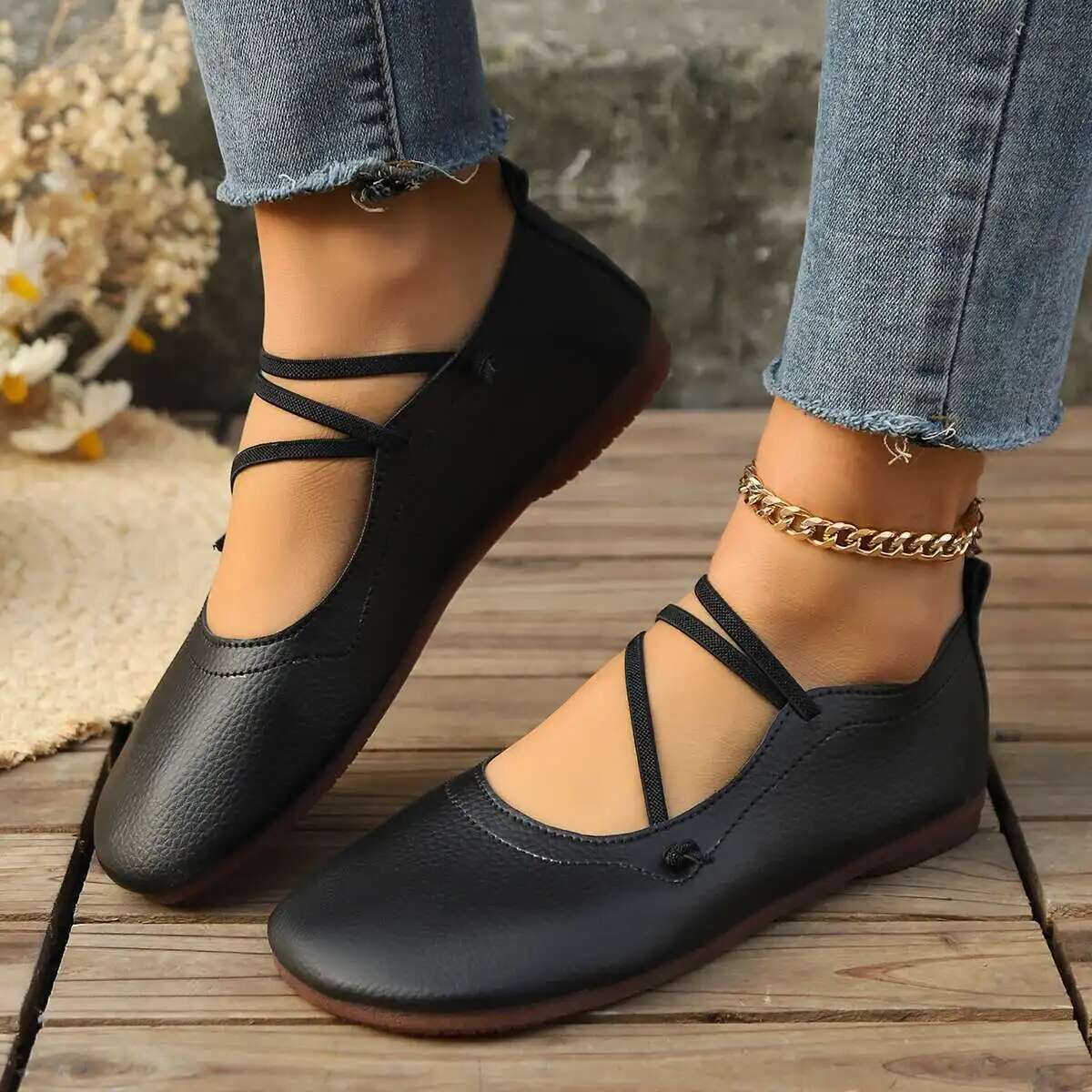 Women Flats Shoes 2025 Brand D - Women'S Shoes For Wide Feet บทวิจารณ์และราคา