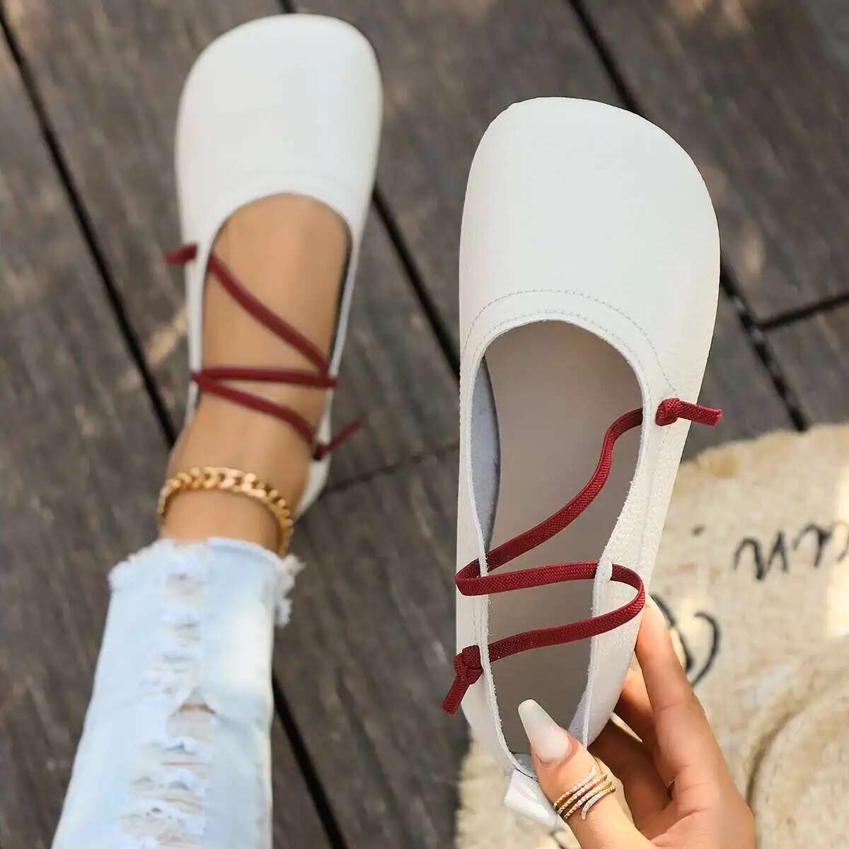Women Flats Shoes 2025 Brand D - Women'S Shoes For Wide Feet บทวิจารณ์และราคา