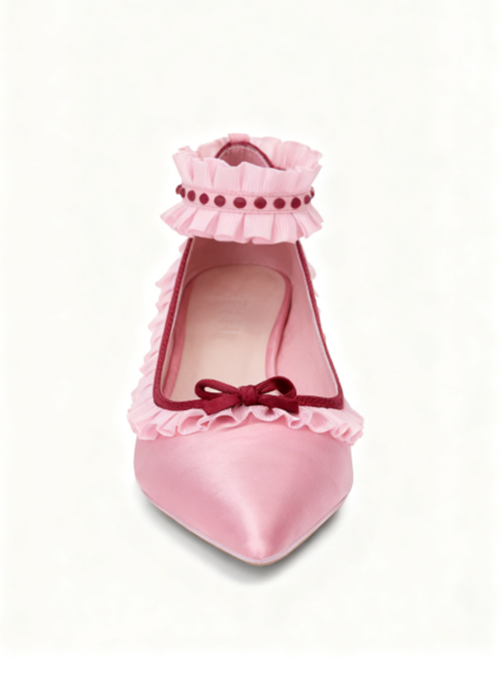 Soft Playful Style Blush Satin - Ankle Strap Heels บทวิจารณ์และราคา