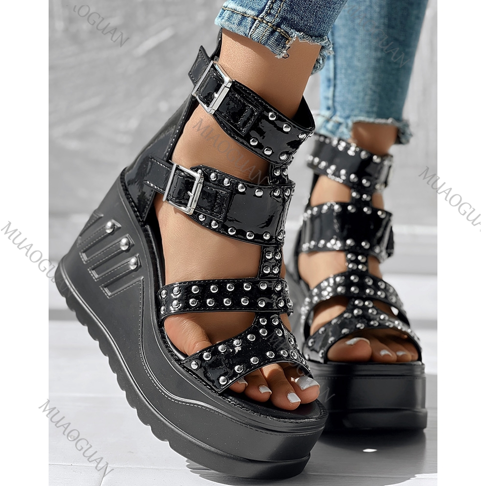 Fashion Women Peep Toe Black S - Women'S Shoes Peep Toe บทวิจารณ์และราคา