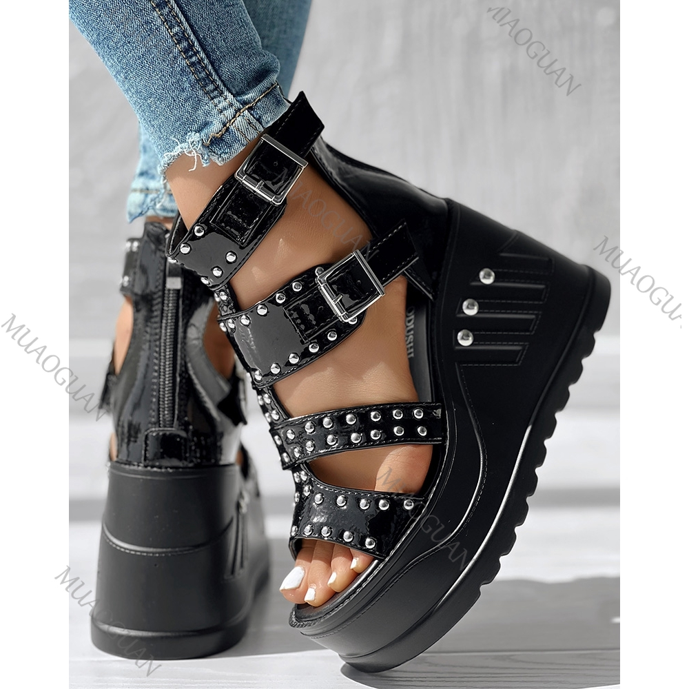 Fashion Women Peep Toe Black S - Women'S Shoes Peep Toe บทวิจารณ์และราคา