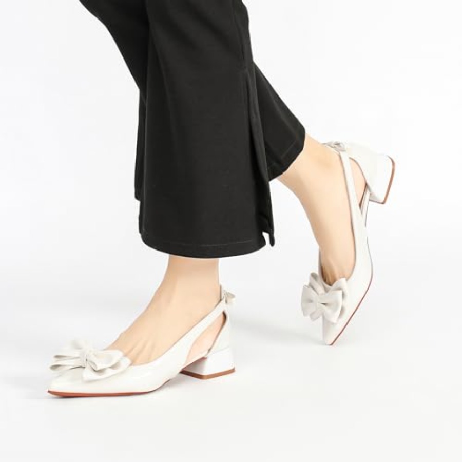 Slingback Jane Heels for Women - Low Block Heel Pump บทวิจารณ์และราคา