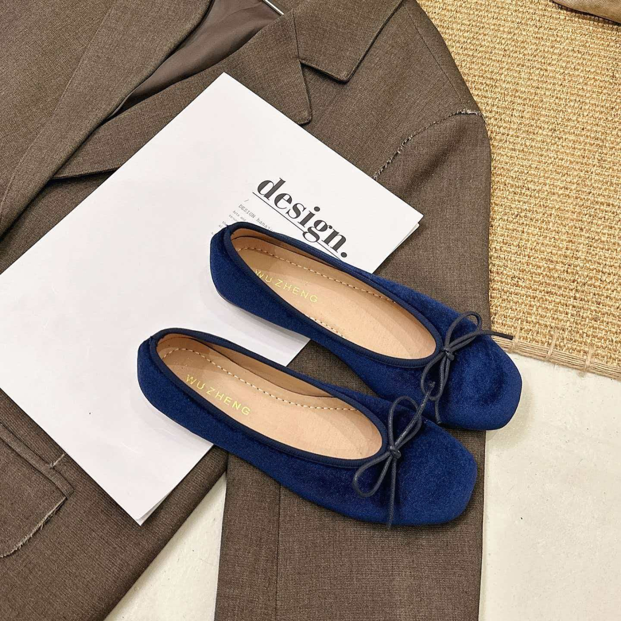 French-style high-end velvet b - Slingback Pumps Women บทวิจารณ์และราคา
