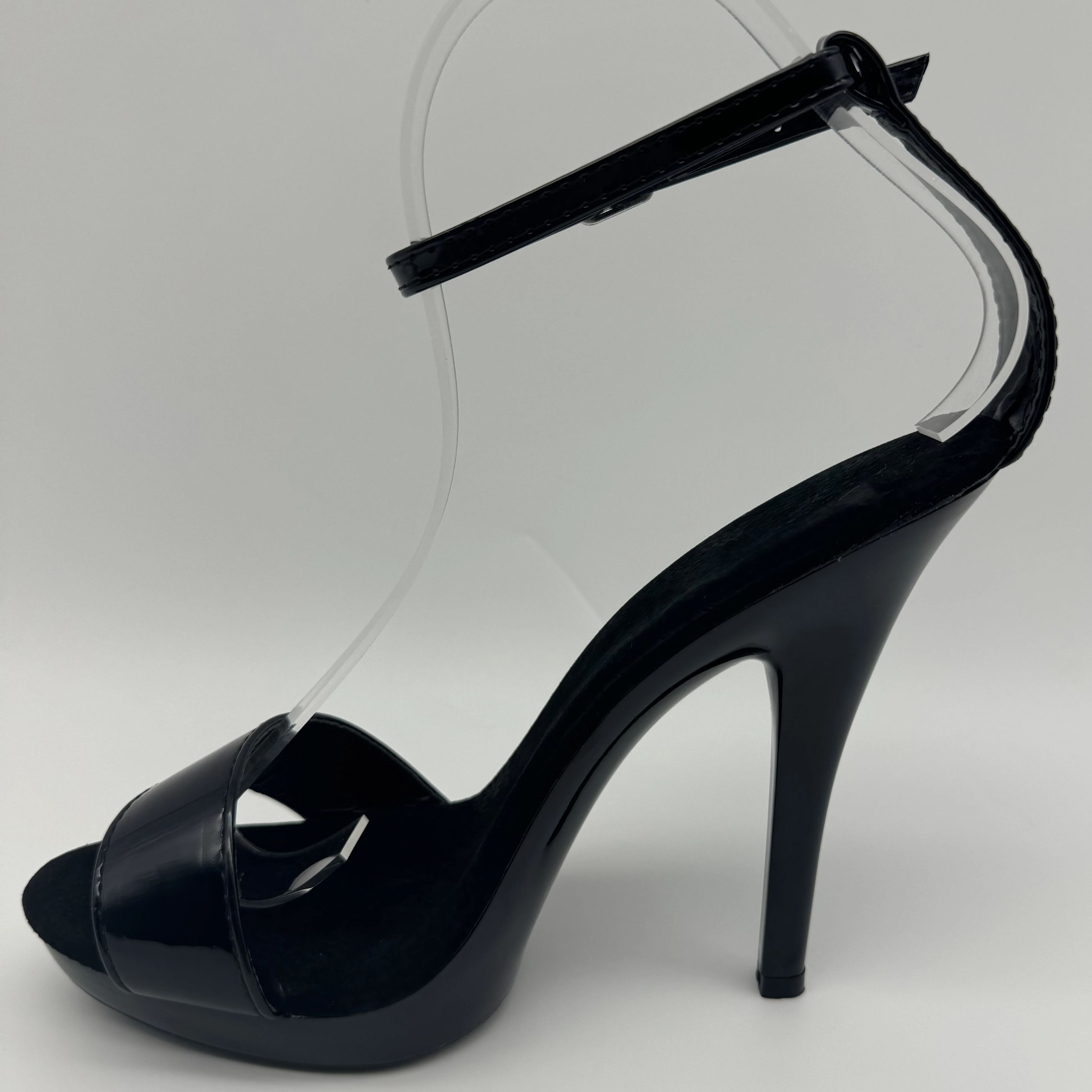 Black Patent Stilettos 13cm -  - Wide Fit Heels บทวิจารณ์และราคา