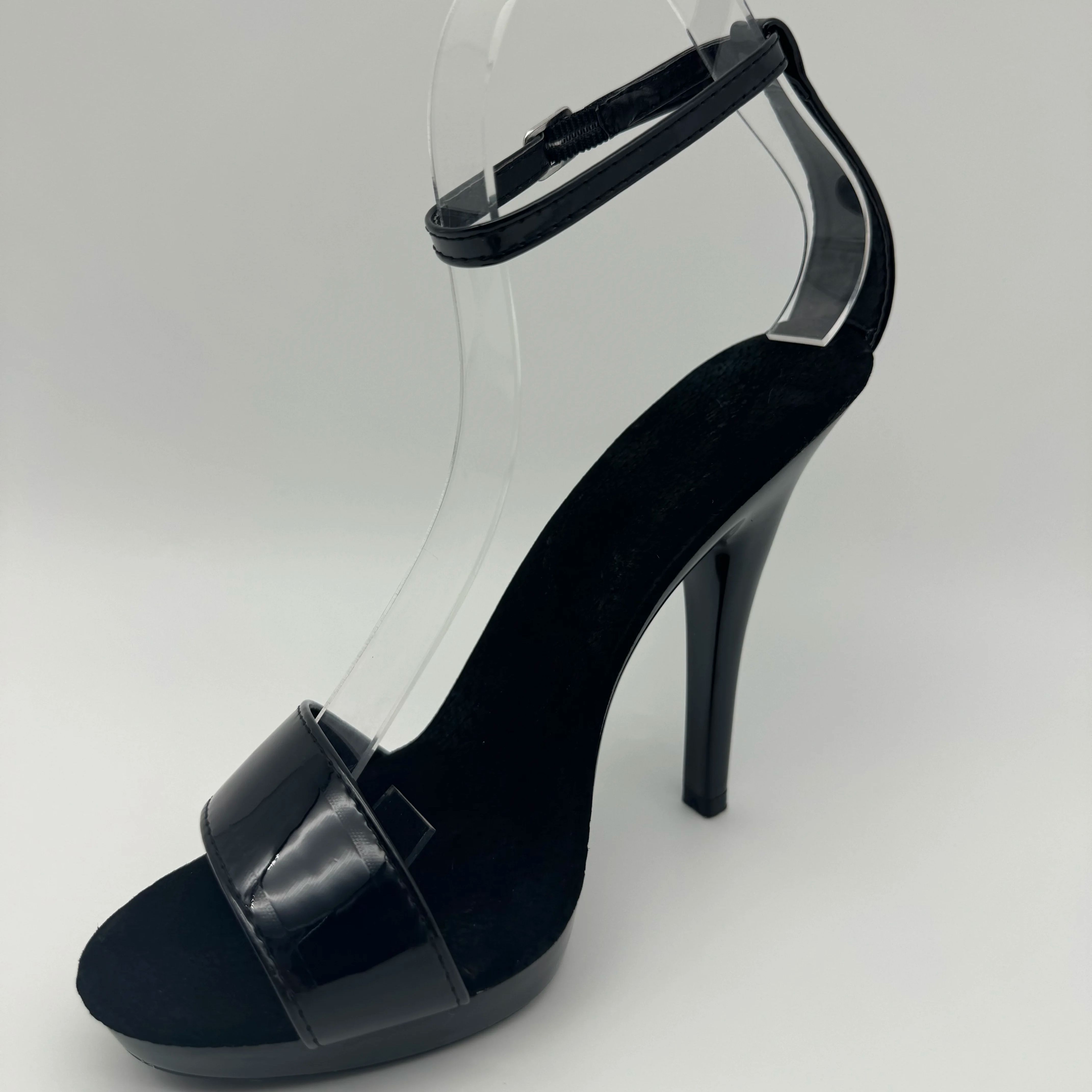 Black Patent Stilettos 13cm -  - Wide Fit Heels บทวิจารณ์และราคา
