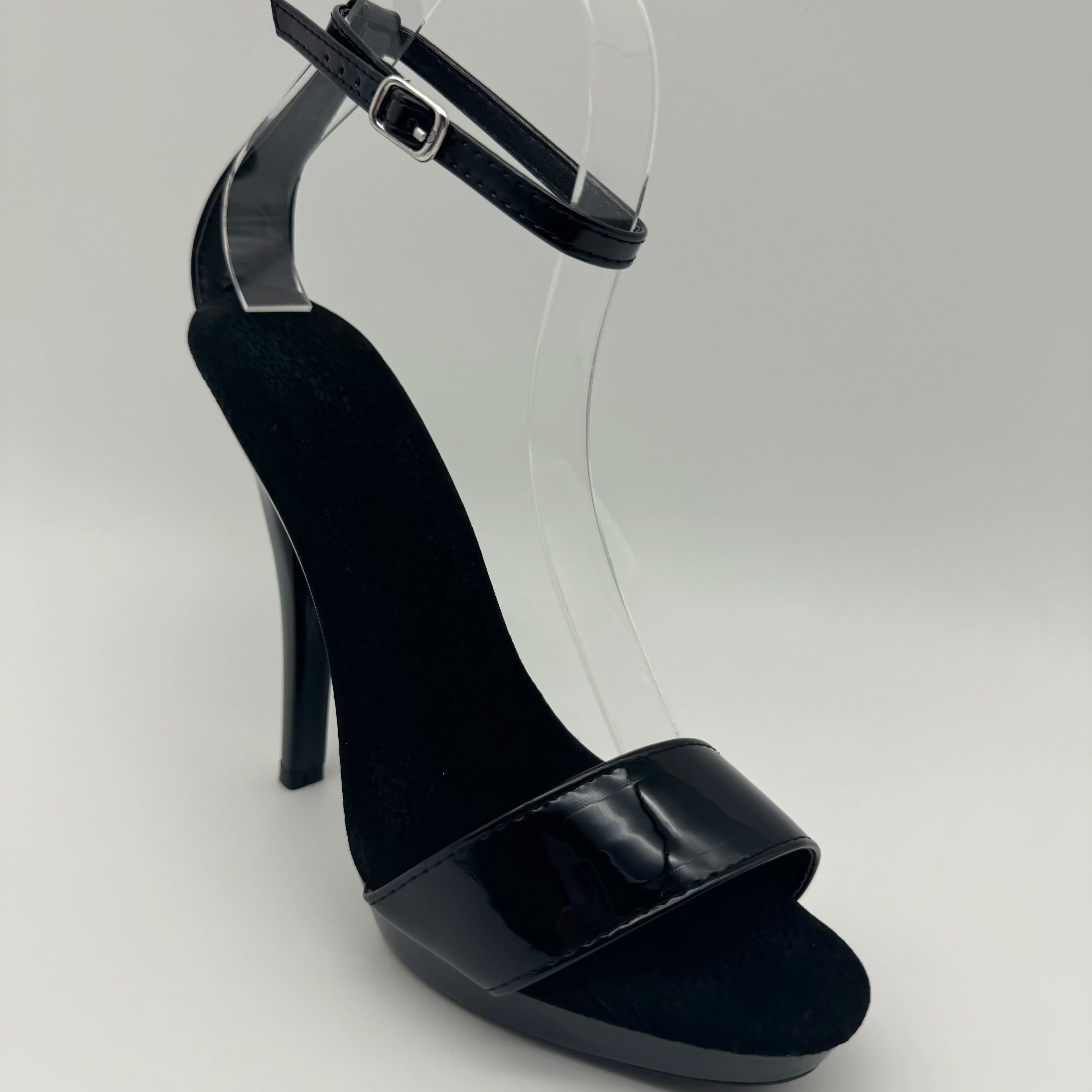 Black Patent Stilettos 13cm -  - Wide Fit Heels บทวิจารณ์และราคา