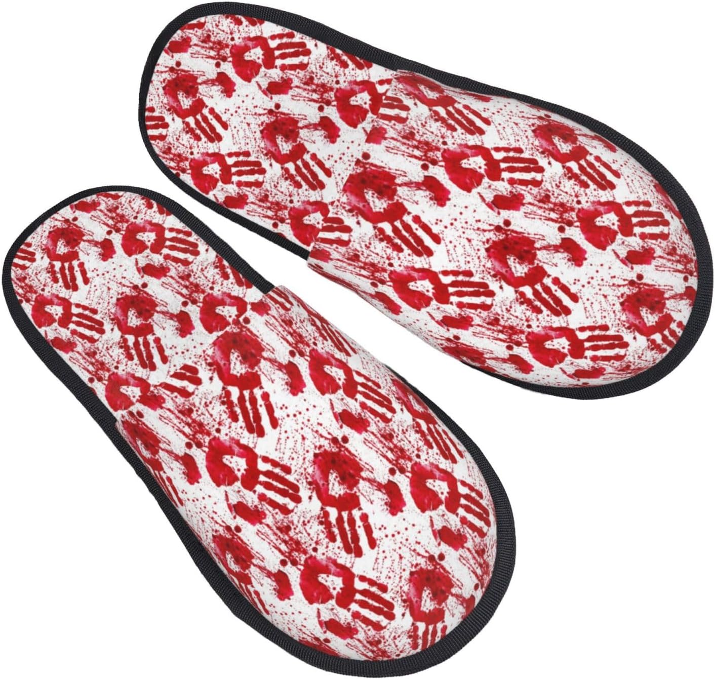 Bloody Hand Print Women Slippe - Women'S Shoes Hands Free บทวิจารณ์และราคา