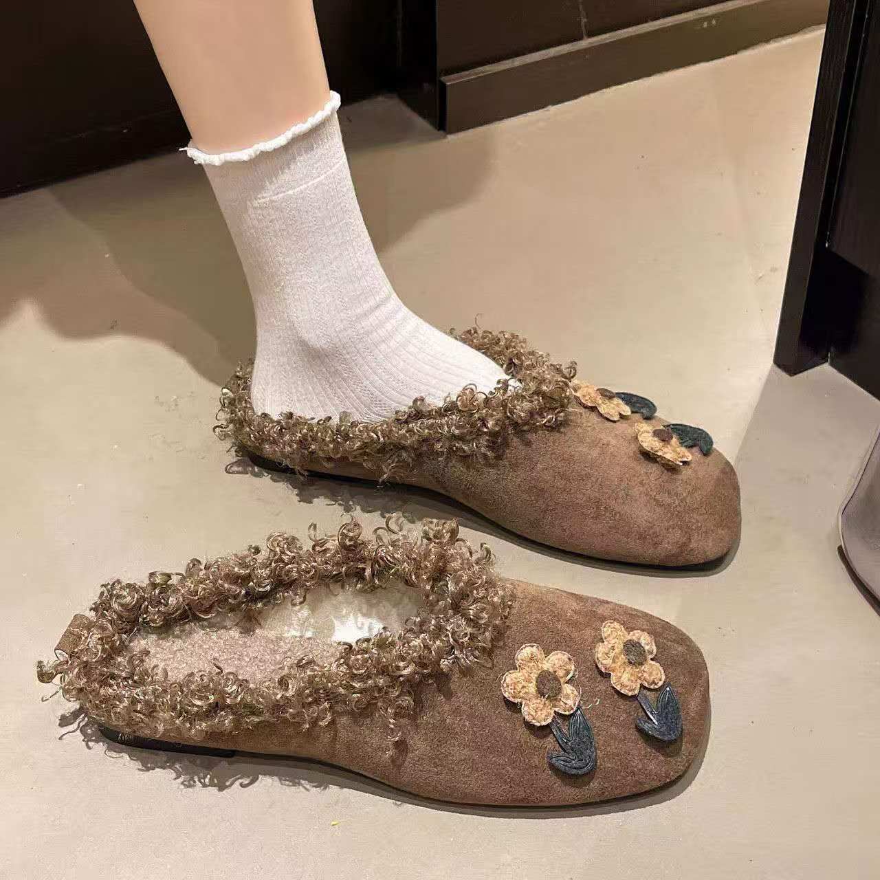 2026 Fall winter flat plush sl - Women'S Shoes Hands Free บทวิจารณ์และราคา