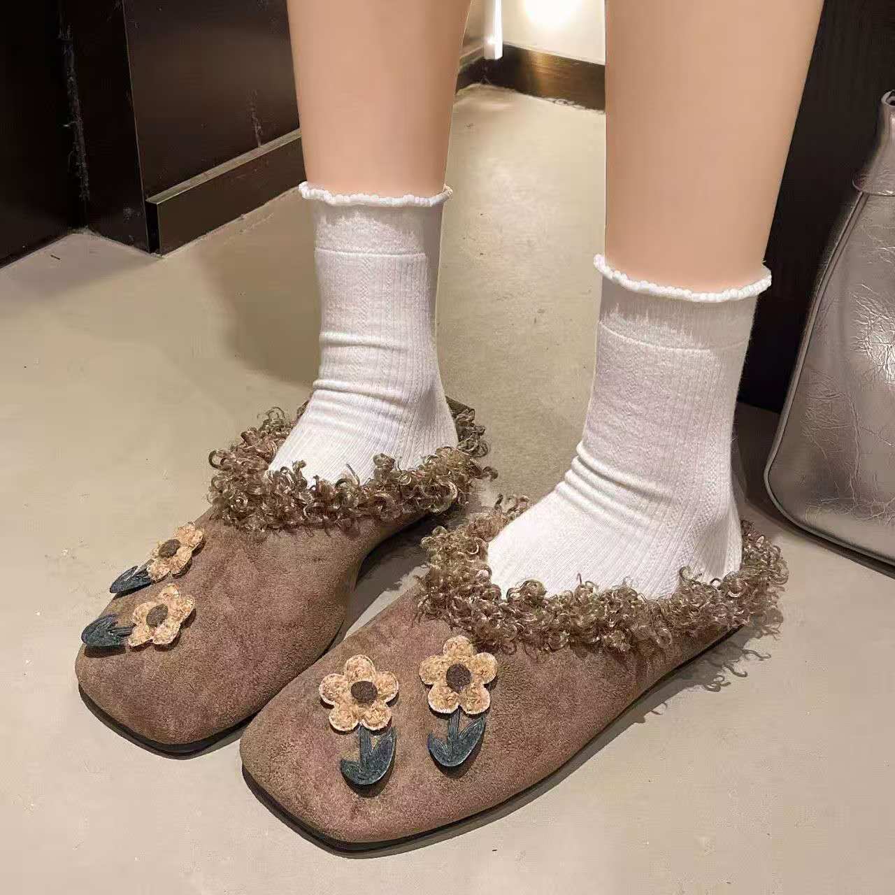 2026 Fall winter flat plush sl - Women'S Shoes Hands Free บทวิจารณ์และราคา