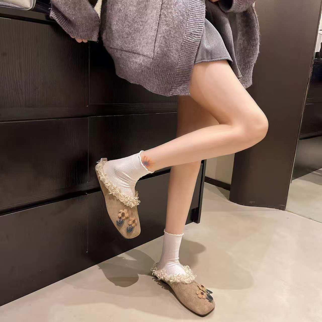2026 Fall winter flat plush sl - Women'S Shoes Hands Free บทวิจารณ์และราคา