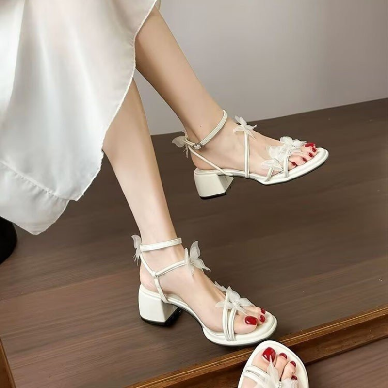 Women's Fairy Style Butterfly  - Ankle Strap Heels บทวิจารณ์และราคา