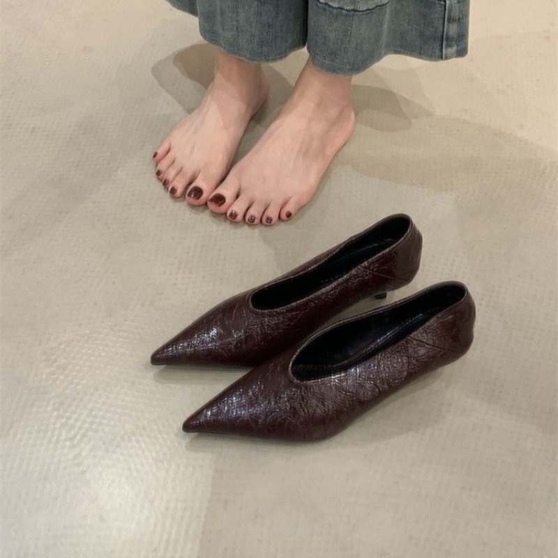 2025 Autumn New Commuter Wind  - Slingback Pumps Women บทวิจารณ์และราคา