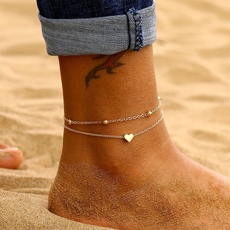 LETAPI Two Layers Chain Heart  - Gold Chain Sandal บทวิจารณ์และราคา