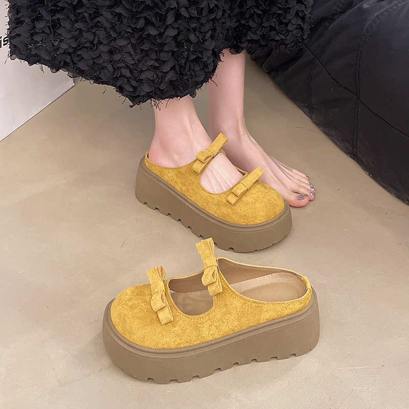 Velvet Hi Cut Flip Flop Slippe - Women'S Shoes Hands Free บทวิจารณ์และราคา
