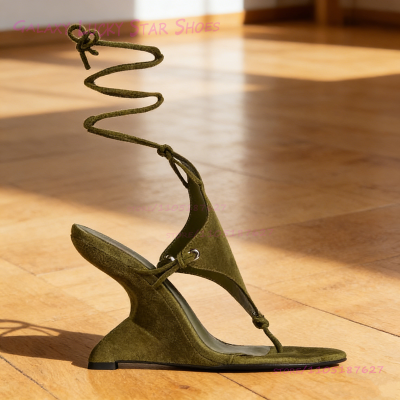 Brown Suede Tabi Wedge Sandals - Wedge Heeled Sneaker บทวิจารณ์และราคา