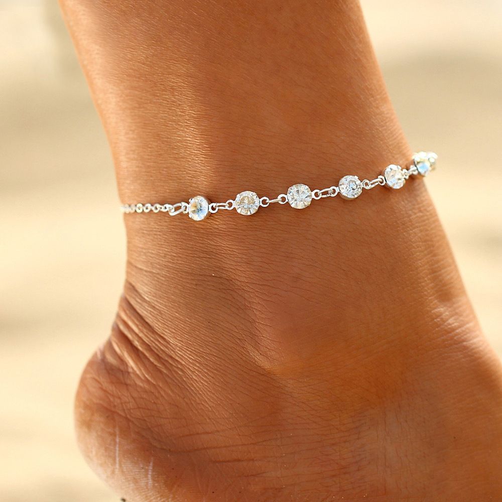 Foot Ankle Gold Silver Birthda - Gold Chain Sandal บทวิจารณ์และราคา