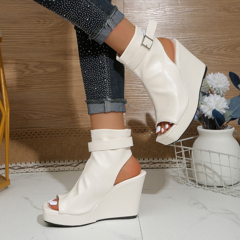 Square Toe Open Toe Platform W - Wedge Heeled Sneaker บทวิจารณ์และราคา