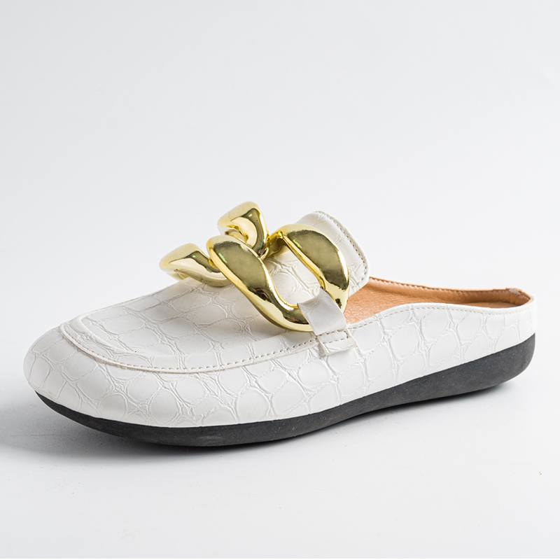 Fashion Women Slippers Plus Si - Gold Chain Sandal บทวิจารณ์และราคา