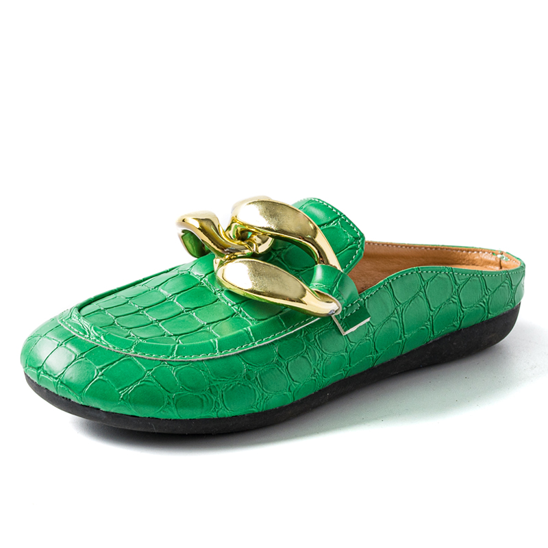Fashion Women Slippers Plus Si - Gold Chain Sandal บทวิจารณ์และราคา