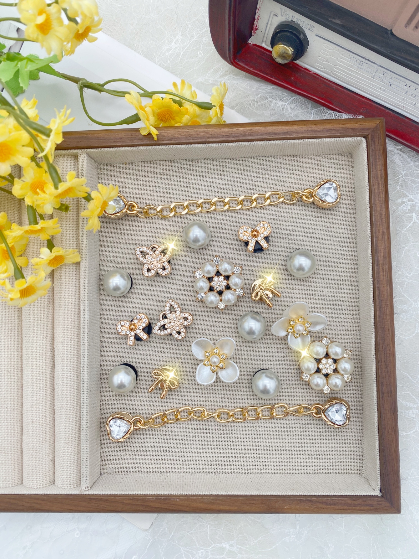 18pcs Fashion Versatile Gold P - Gold Chain Sandal บทวิจารณ์และราคา