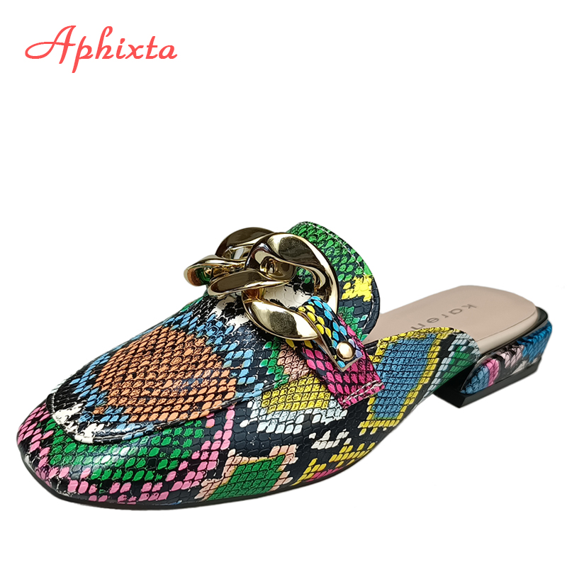 Aphixta Summer New Chain Women - Gold Chain Sandal บทวิจารณ์และราคา