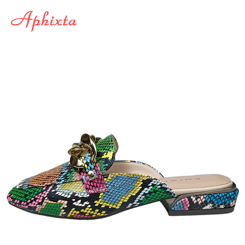 Aphixta Summer New Chain Women - Gold Chain Sandal บทวิจารณ์และราคา