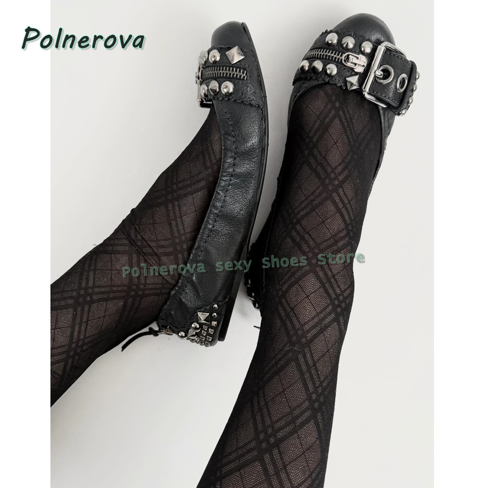 Rivet Belt Buckle Mary Jane Sh - Women Shoes Casual บทวิจารณ์และราคา