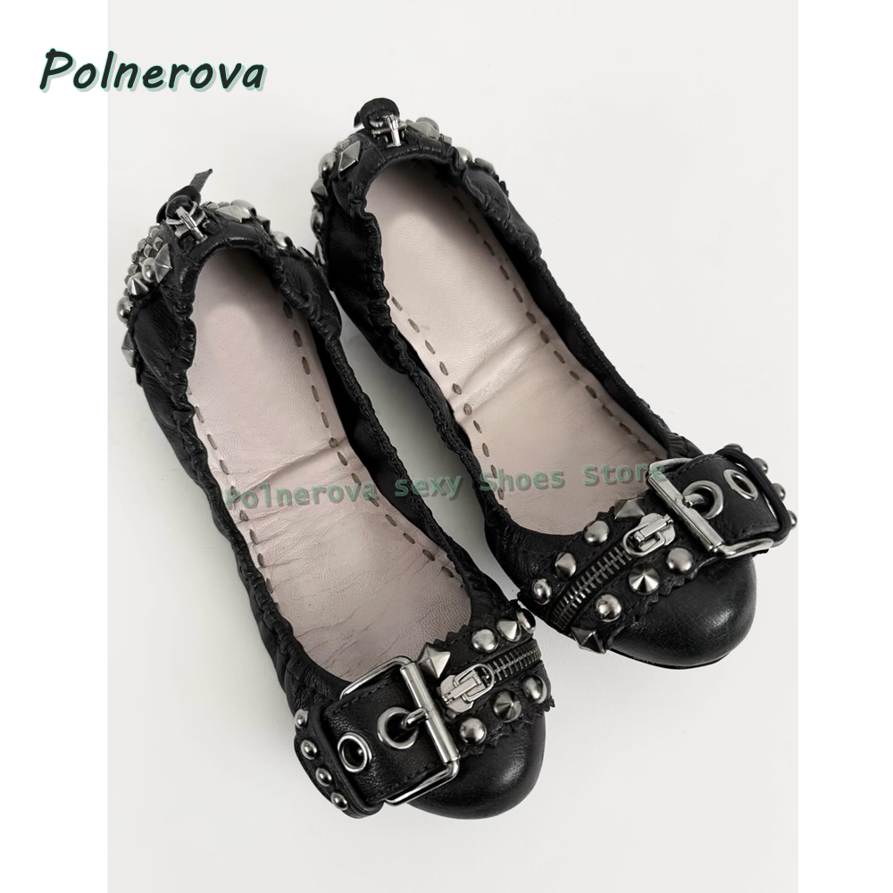 Rivet Belt Buckle Mary Jane Sh - Women Shoes Casual บทวิจารณ์และราคา