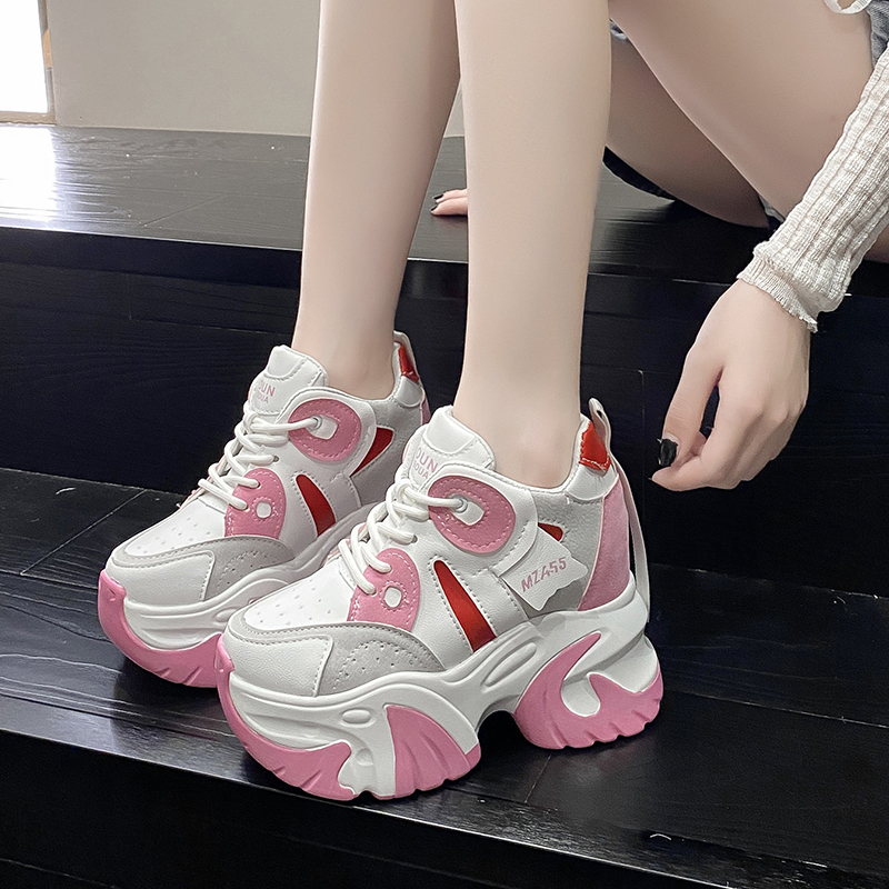 Women Walking Sneakers New Aut - Wedge Heeled Sneaker บทวิจารณ์และราคา