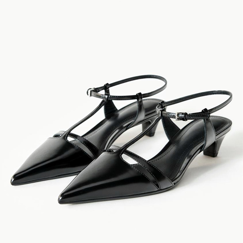 Patent Leather Kitten Heel Wom - Ankle Strap Heels บทวิจารณ์และราคา
