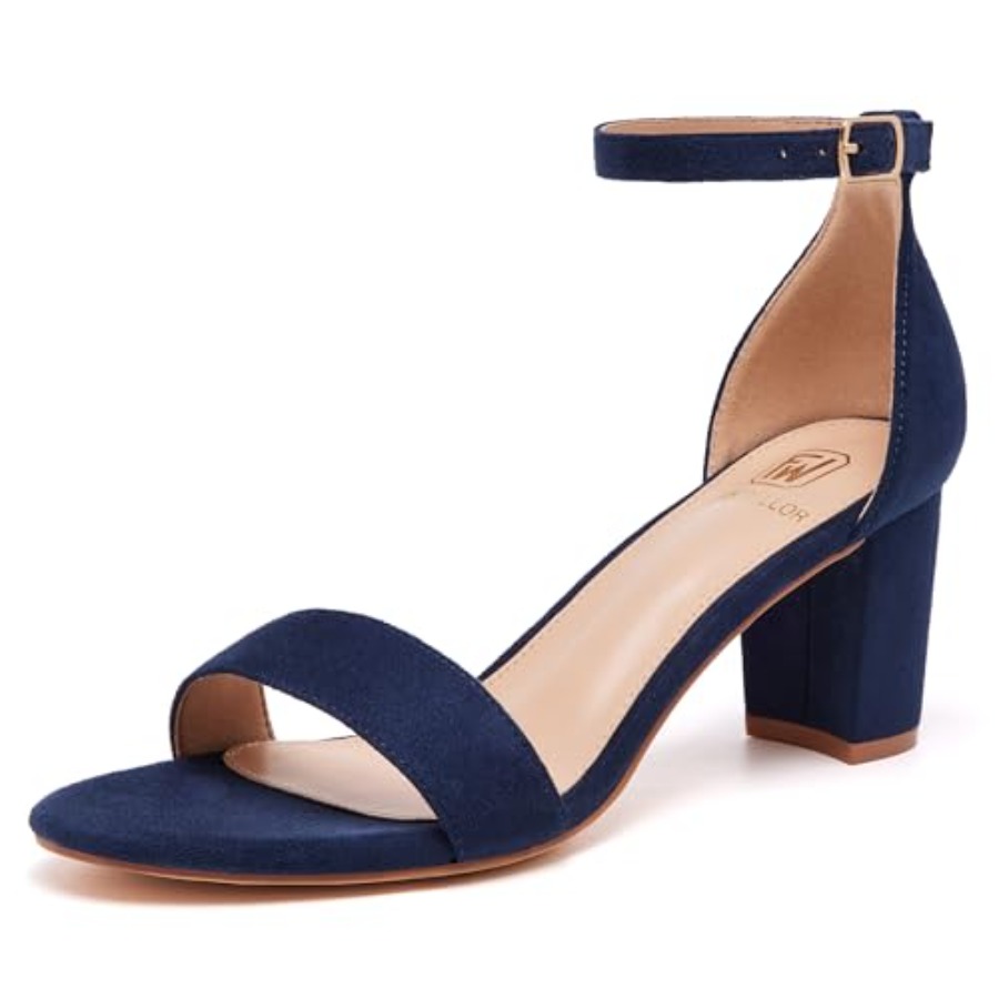 FW FRAN WILLOR Women Open Toe  - Low Block Heel Pump บทวิจารณ์และราคา