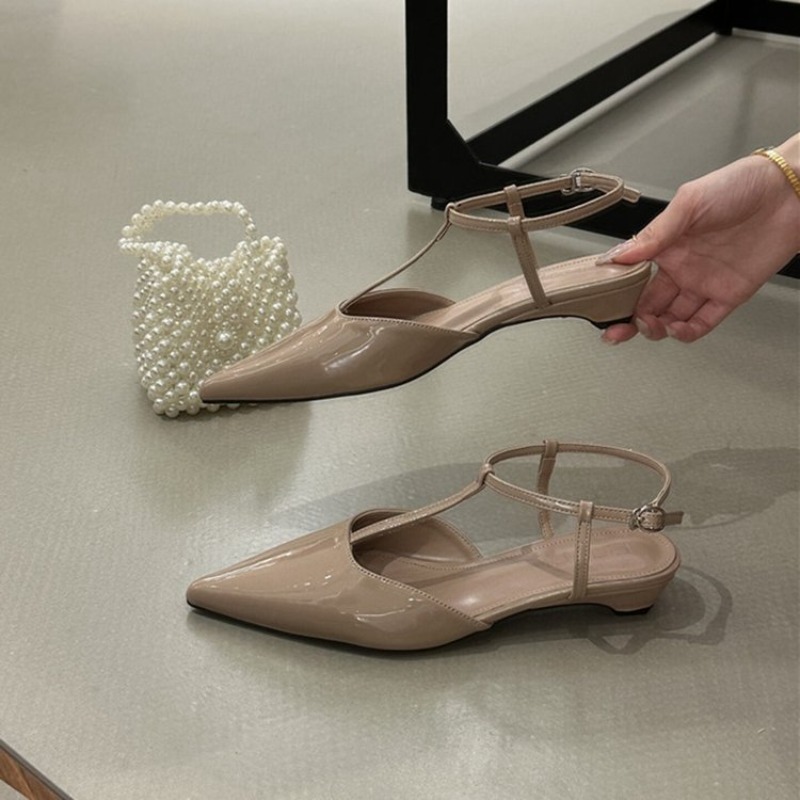 Womens Pointed Toe T-Strap Kit - Ankle Strap Heels บทวิจารณ์และราคา