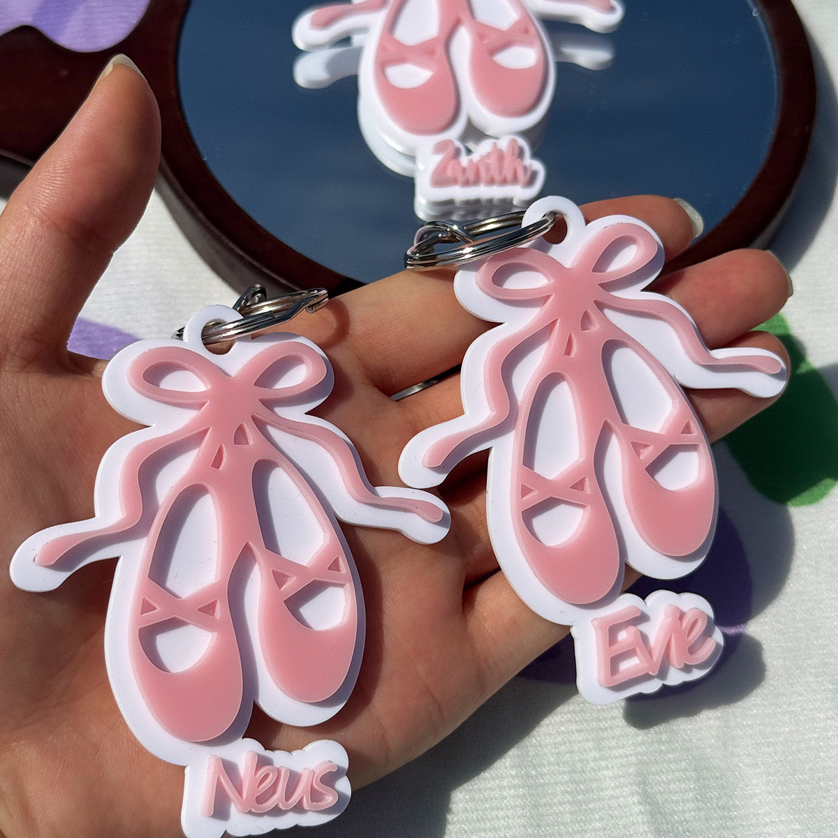 Custom Name Acrylic Keychain P - Women Shoes Name บทวิจารณ์และราคา