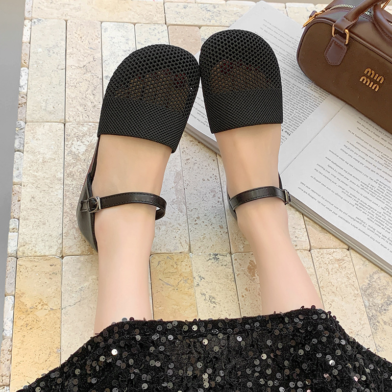 2025 New Spring Summer Mesh Sa - Ankle Strap Heels บทวิจารณ์และราคา